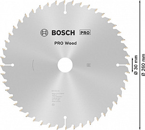 List za krožno žago PRO Wood, 260 x 3,2 x 30 mm, T48