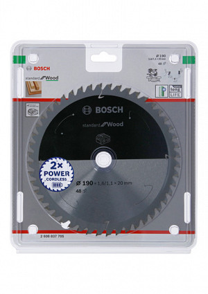 List za krožno žago PRO Wood cordless, 190 x 1,6 x 20 mm, T48