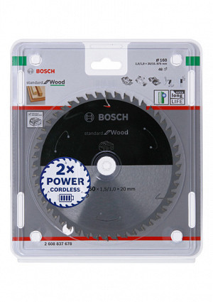 List za krožno žago PRO Wood cordless, 160 x 1,5 x 20 mm, T48