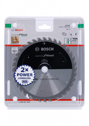List za krožno žago PRO Wood cordless, 165 x 1,5 x 15.875 mm, T36