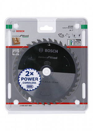 List za krožno žago PRO Wood cordless, 165 x 1,5 x 20 mm, T36