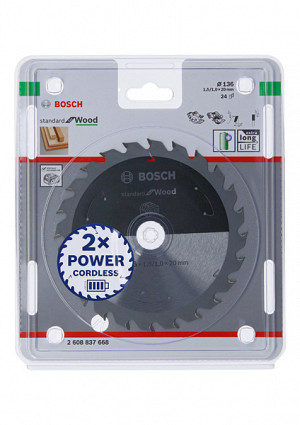 List za krožno žago PRO Wood cordless, 136 x 1,5 x 20 mm