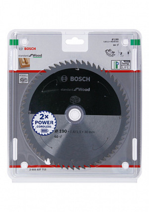 List za krožno žago PRO Wood cordless, 190 x 1,6 x 30 mm, T60