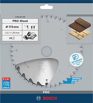 List za krožno žago PRO Wood cordless, 173 x 1,5 x 20 mm, T24