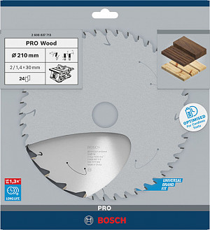 List za krožno žago PRO Wood cordless, 210 x 1,7 x 30 mm, T24