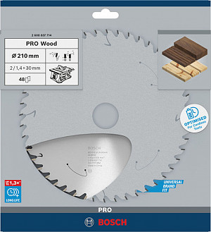 List za krožno žago PRO Wood cordless, 210 x 1,7 x 30 mm, T48
