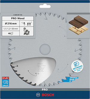 List za krožno žago PRO Wood cordless, 216 x 1,7 x 30 mm, T48