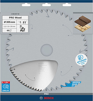 List za krožno žago PRO Wood cordless, 305 x 2,2 x 30 mm, T60