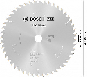 List za krožno žago PRO Wood cordless, 165 x 1,5 x 15.875 mm, T48
