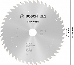List za krožno žago PRO Wood cordless, 165 x 1,5 x 20 mm, T48