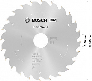 List za krožno žago PRO Wood cordless, 165 x 1,5 x 30 mm, T24