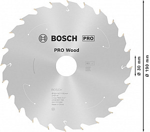 List za krožno žago PRO Wood cordless, 190 x 1,6 x 30 mm, T24