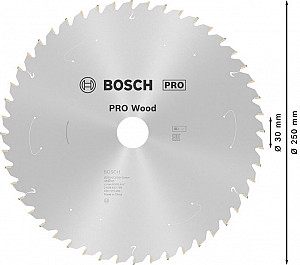 List za krožno žago PRO Wood cordless, 250 x 2,2 x 30 mm, T48