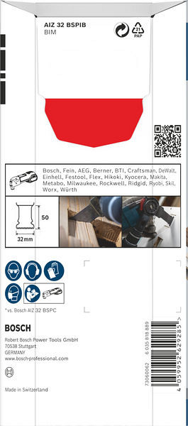 List za potopno žago PRO AIZ 32 BSPIB, 32 x 50 mm, 5 kosov