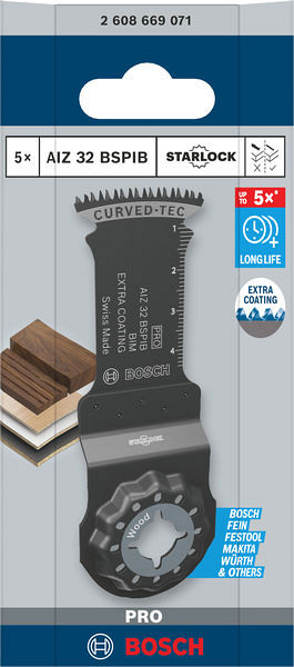 List za potopno žago PRO AIZ 32 BSPIB, 32 x 50 mm, 5 kosov
