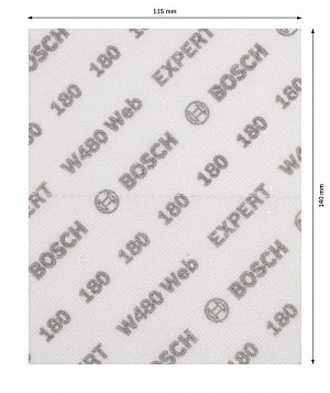 List za ročno brušenje EXPERT W480 Web 1/4, 115 x 140 mm, G180