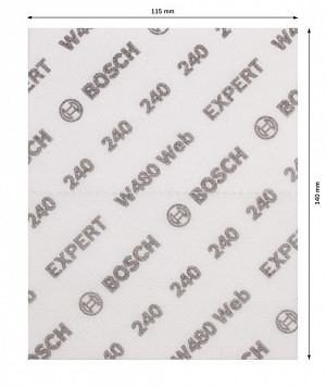 List za ročno brušenje EXPERT W480 Web 1/4, 115 x 140 mm, G240