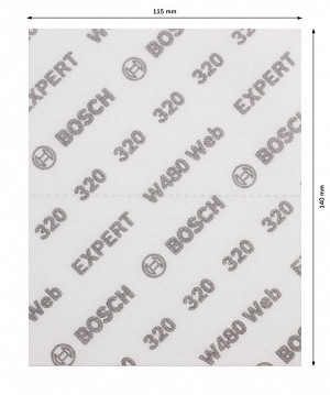 List za ročno brušenje EXPERT W480 Web 1/4, 115 x 140 mm, G320