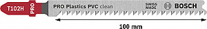 List za vbodno žago PRO Plastics PVC clean T102H 100 mm, 5 kosov