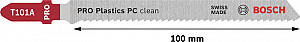 List za vbodno žago PRO Plastics PC clean T101A 100 mm, 5 kosov