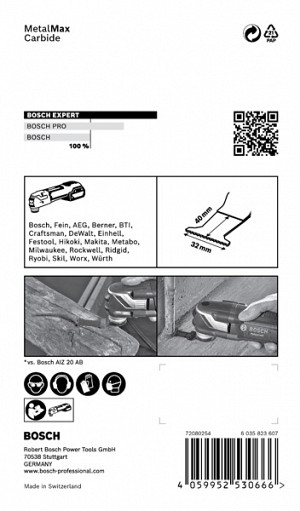 List za večnamenska orodja EXPERT MetalMax AIZ 32 AIT, 40 x 32 mm