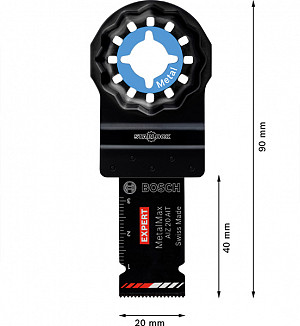 List za večnamenska orodja EXPERT MetalMax AIZ 20 AIT, 40 x 20 mm