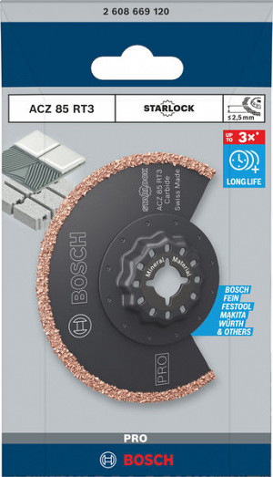 List za večnamensko orodje PRO ACZ 85 RT3, 85 x 2,5 mm