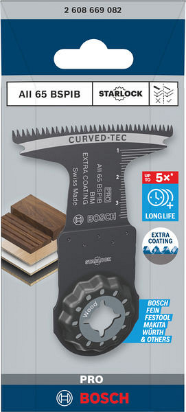 List za večnamensko orodje PRO AII 65 BSPIB, 65 x 40 mm