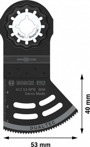 List za večnamensko orodje PRO AYZ 53 BPB, 53 x 40 mm