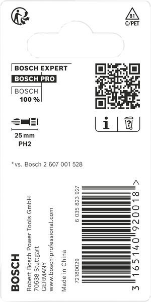 Nastavek PRO Phillips Impact, PH2, 25 mm, 2 kosa