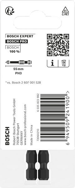 Nastavek PRO Phillips Impact, PH3, 55 mm, 2 kosov