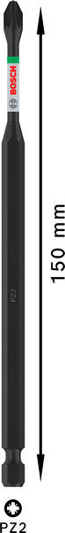 Nastavek PRO Pozidriv Impact, PZ2, 150 mm