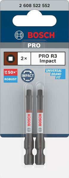Nastavek PRO Robertson Impact, R3, 55 mm, 2 kosa