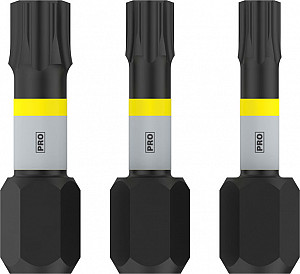 Nastavek PRO T Impact, T20 x 25, T25 x 25, T30 x 25 mm, 3 kosi