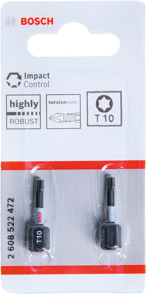 Nastavek PRO Torx Impact, T10, 25 mm, 2 kosa