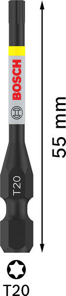 Nastavek PRO Torx Impact, T20, 55 mm, 2 kosa