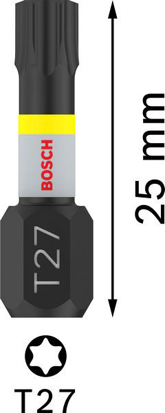 Nastavek PRO Torx Impact, T27, 25 mm, 2 kosa