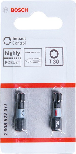 Nastavek PRO Torx Impact, T30, 25 mm, 2 kosa
