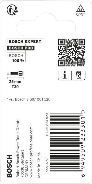 Nastavek PRO Torx Impact, T30, 25 mm, 2 kosa