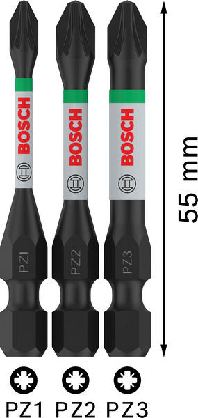 Nastavki PRO PZ Impact, PZ1, PZ2, PZ3, 55 mm, 3 kosi