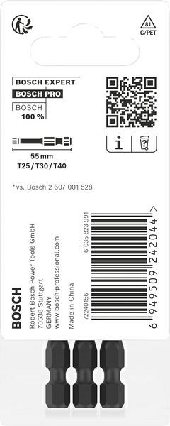 Nastavki PRO T Impact, T25, T30, T40, 55 mm, 3 kosi