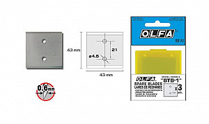 Rezervno strgalo OLFA BTB-1 (3 KOS)