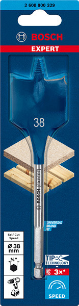 Ploščati rezkalni sveder EXPERT Self Cut Speed, 38 x 152 mm