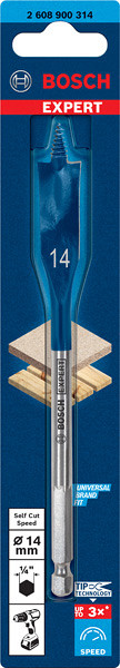 Ploščati rezkalni sveder EXPERT Self Cut Speed, 14 x 152 mm