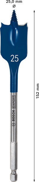 Ploščati rezkalni sveder EXPERT Self Cut Speed, 25 x 152 mm