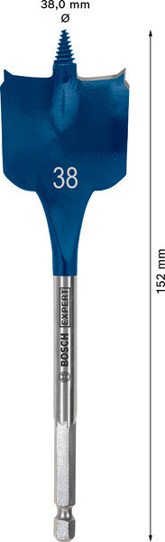 Ploščati rezkalni sveder EXPERT Self Cut Speed, 38 x 152 mm
