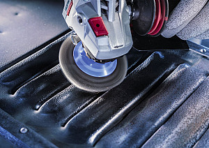 Poševna ščetka PRO Metal clean, 100 x 0,3 mm, navoj
