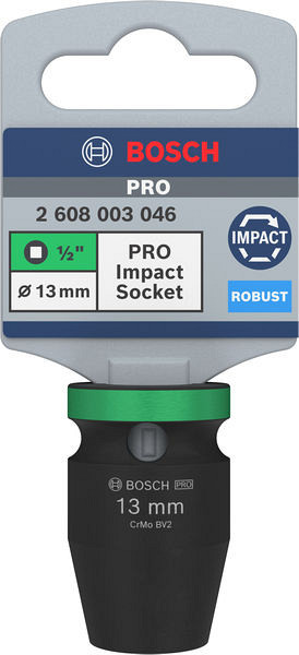PRO Impact Socket, 1/2 palca, 13 mm, standardni