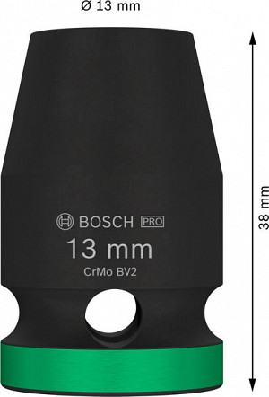 PRO Impact Socket, 1/2 palca, 13 mm, standardni