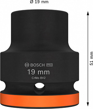 PRO Impact Socket, 3/4 palca, 19 mm, standardni